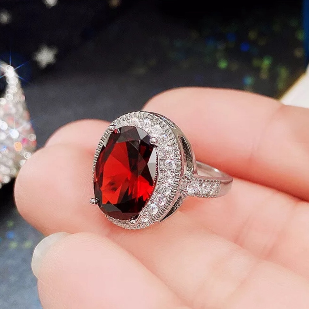 Ruby round cut ring - Picture 3 of 3